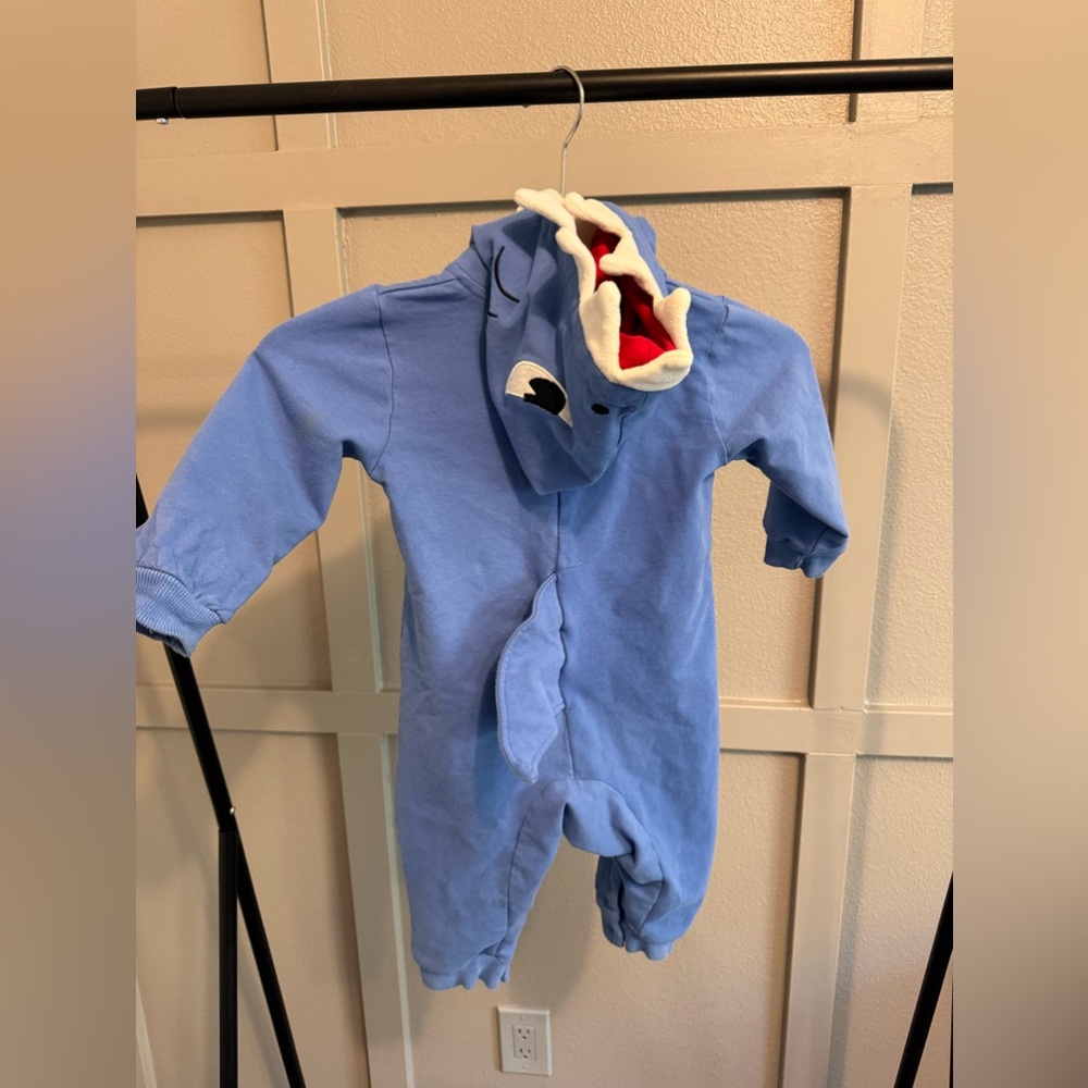 Shark Baby Boys Girls Halloween Outfits Coverall Bodysuit Hooded Onesie 18-24m